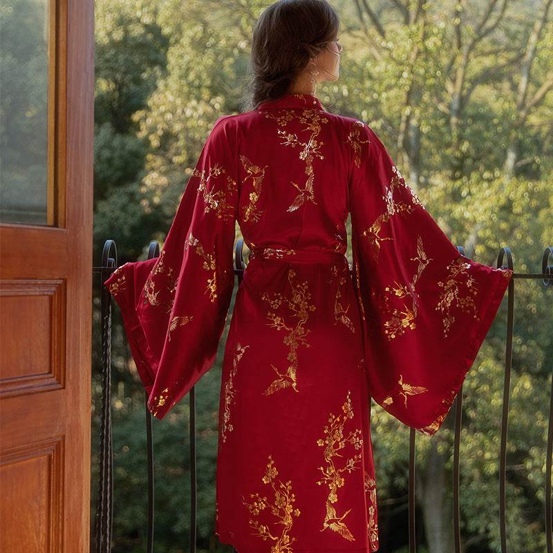 Women's Feather Nightgown Wedding - Mubimart