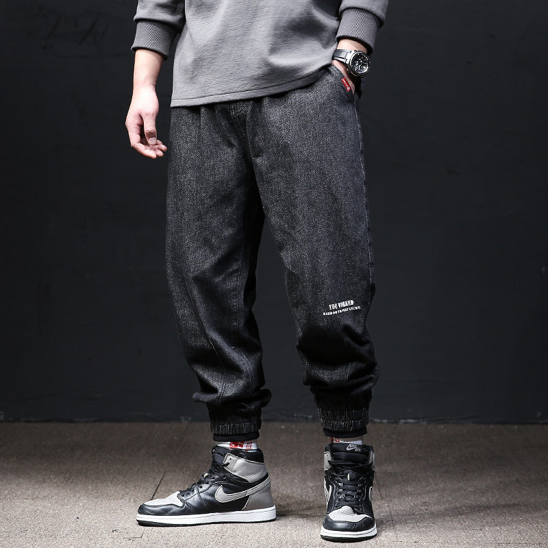 Fallwinter Tooling Jeans Mens Loose Harem