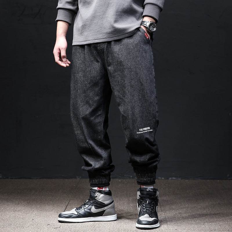 Fallwinter Tooling Jeans Mens Loose Harem - Mubimart