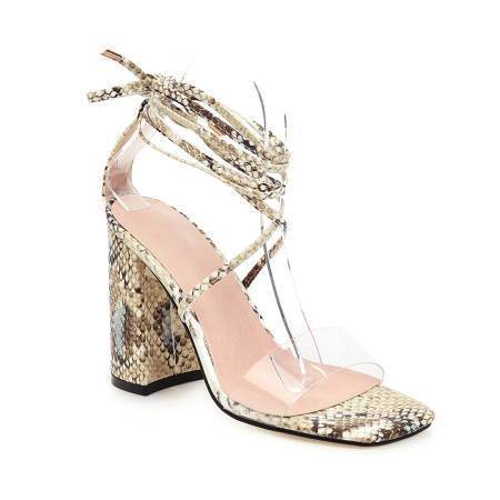 Strappy Heel Sandals - Mubimart