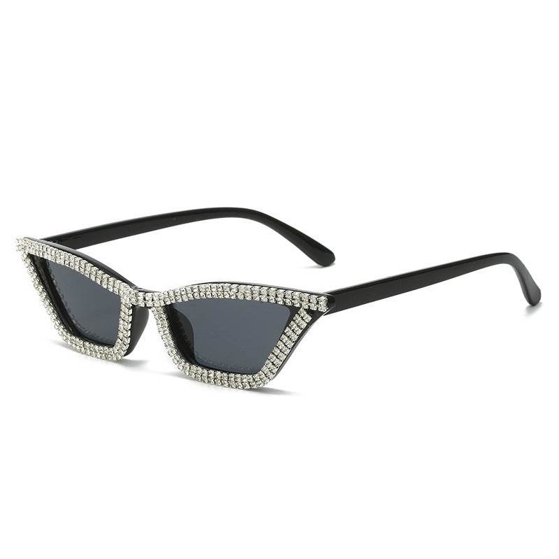 Classic Cat Eye Diamond Sunglasses Handmade Diamond - Mubimart