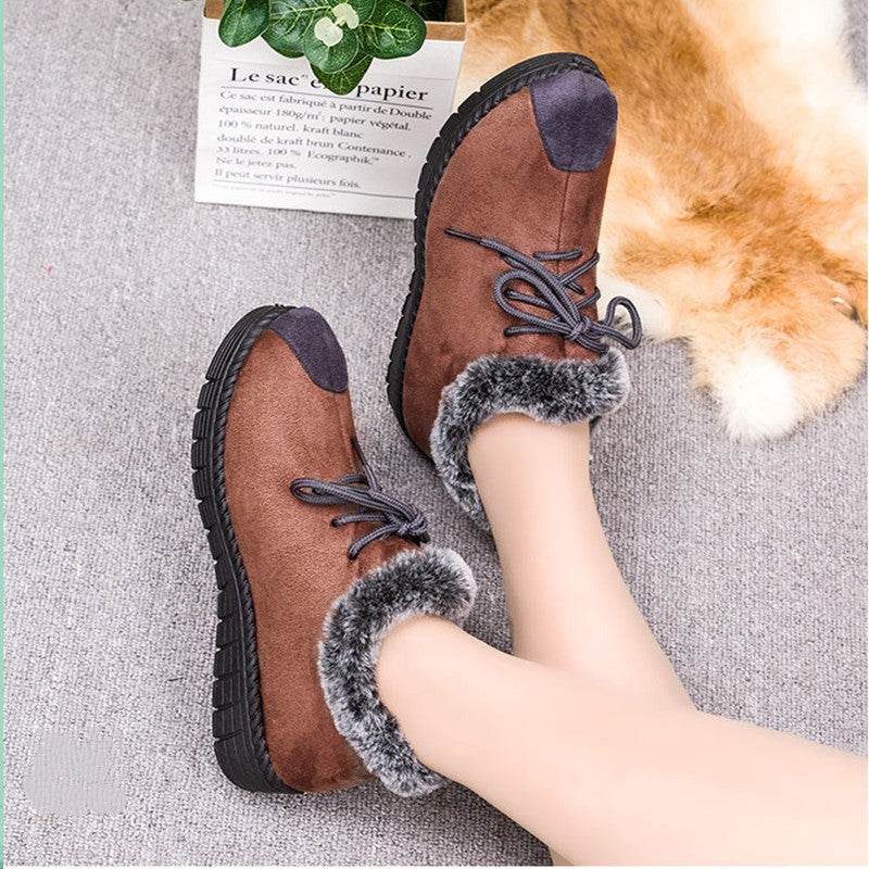 Velvet snow shoes - Mubimart