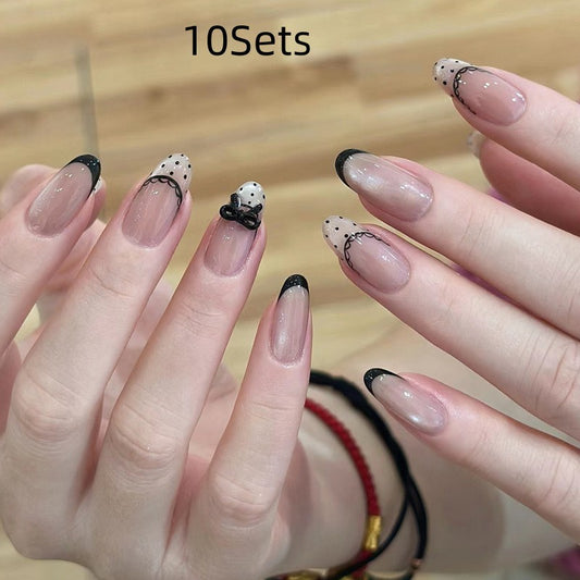 Sweet Girl Wearing Fake Nails