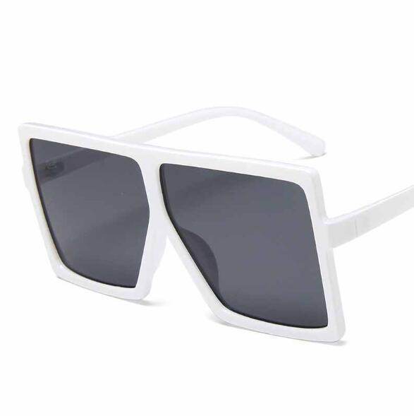 Oversized Women Sunglasses Square Brand Designer Big Frame - Mubimart
