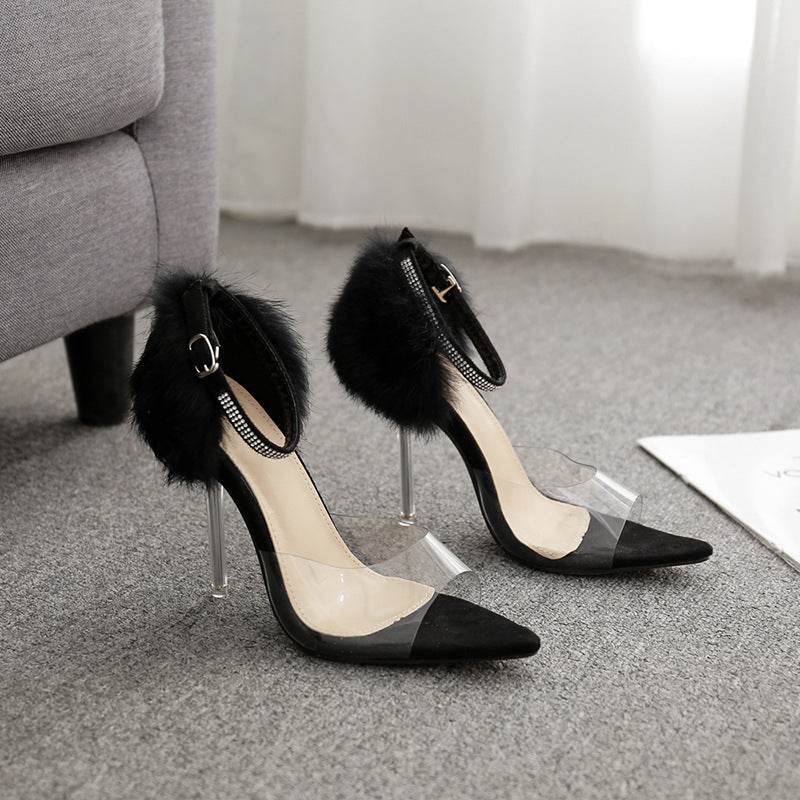 Rhinestone high heels - Mubimart