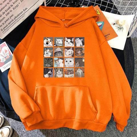 Women's Personalized Harajuku Sweatshirt Loose Plus Size - Mubimart