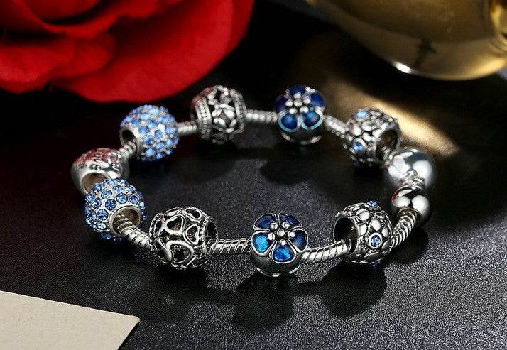 Silver Charm Bracelet - Mubimart