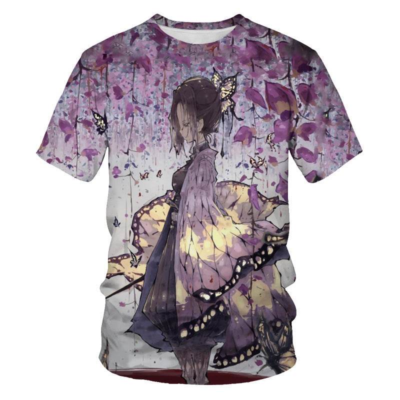 Mens Fashion Casual Digital Print Crew Neck T-shirt - Mubimart