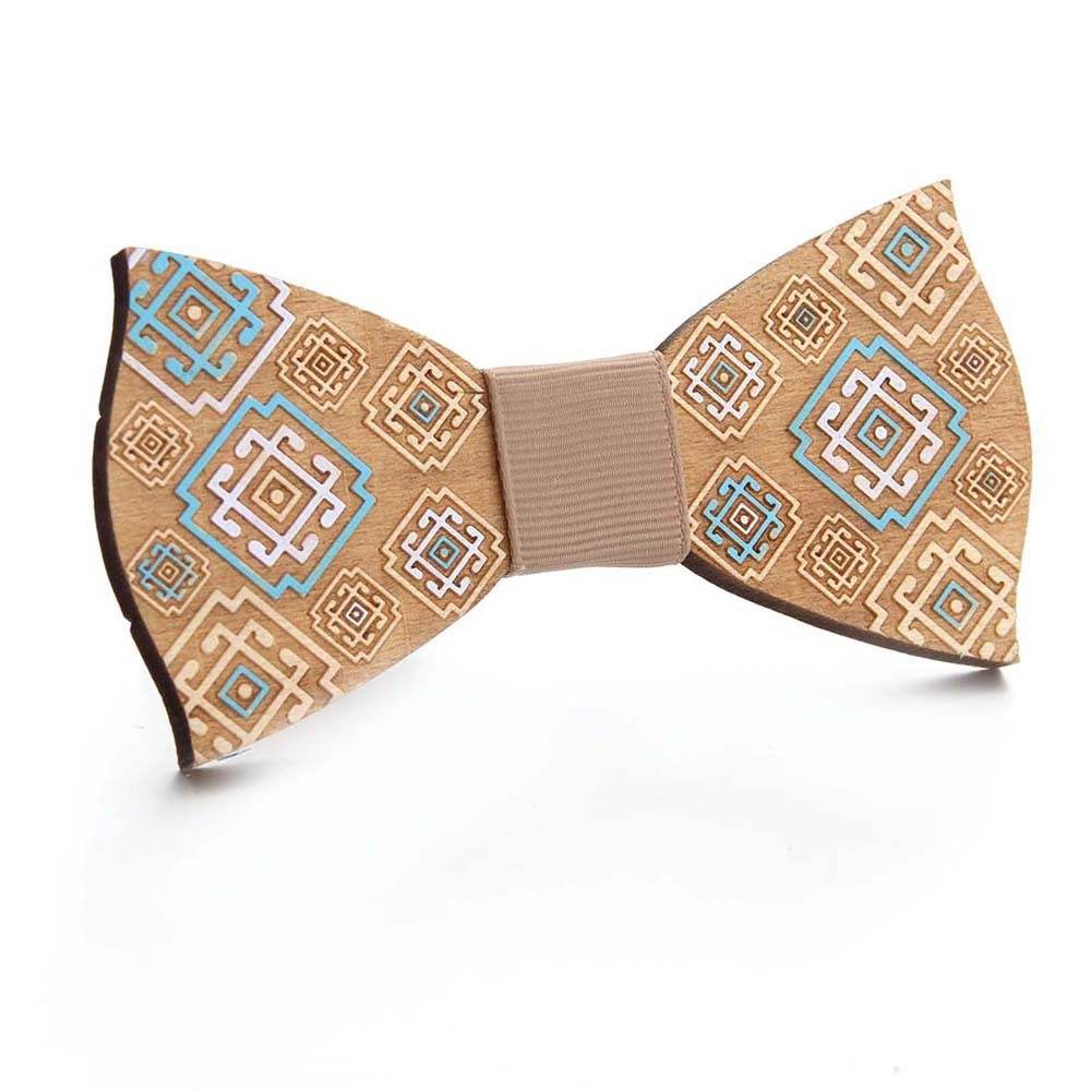 Hand-painted Puzzle Bow Tie Bow Tie Color Hand-painted - Mubimart