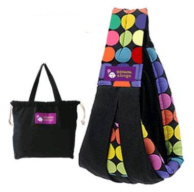 Cotton breathable sling baby carrier baby bag back pocket - Mubimart