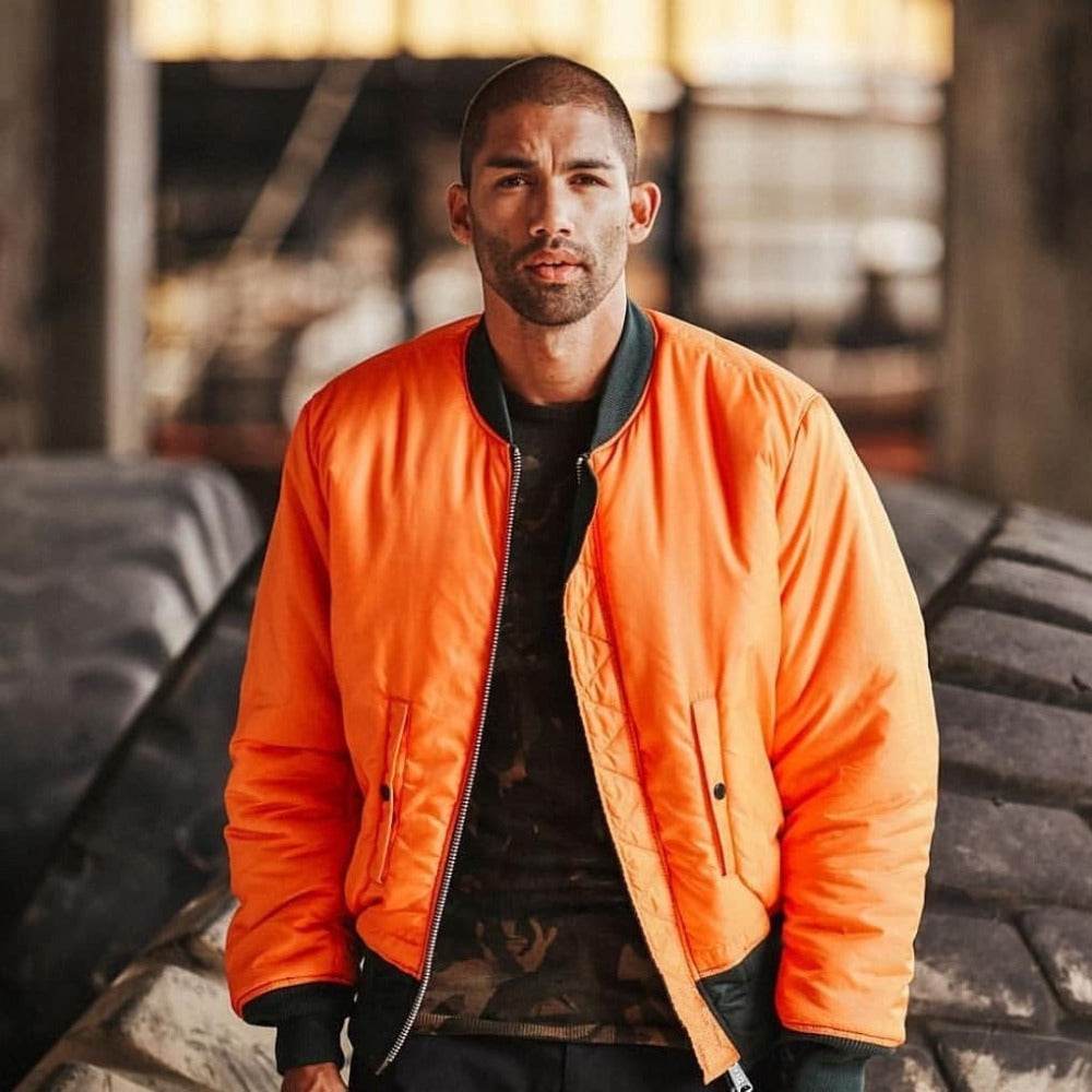 American bomber jacket oversized bread suit - Mubimart