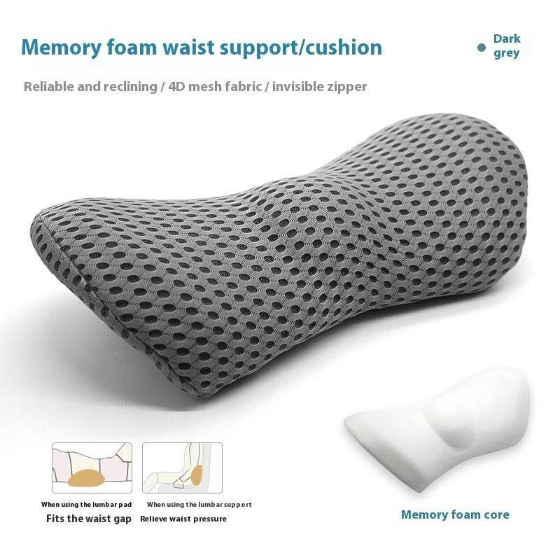Memory Foam Ingot Lumbar Support Sofa Car And Office Lumbar Support Pillow - Mubimart