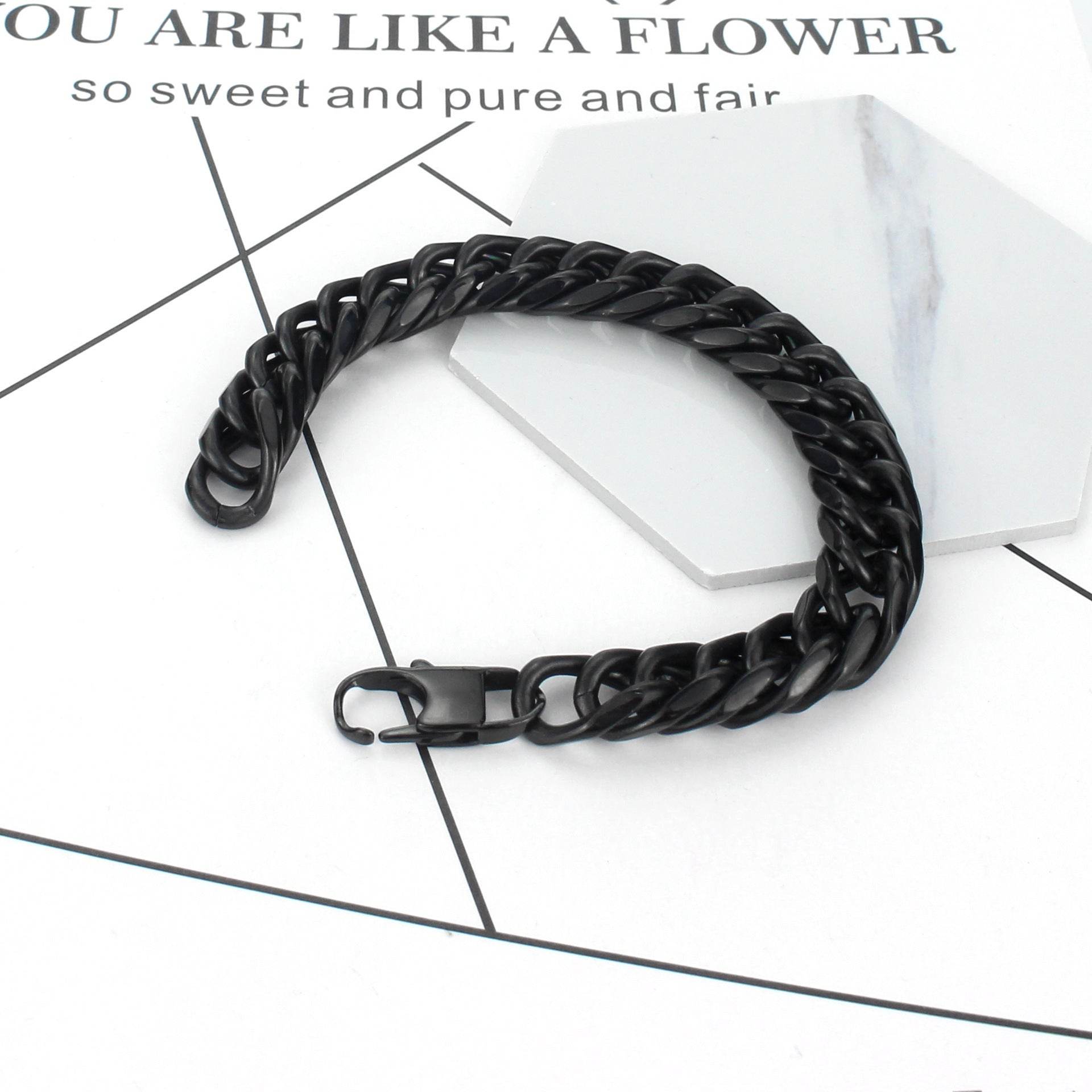 Mens Fashion Personality Titanium Steel Bracelet - Mubimart