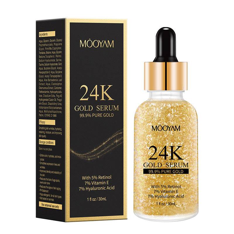 24K Gold Foil30mL Vitamin E Retinol Anti-wrinkle The Lifting Face Serum - Mubimart