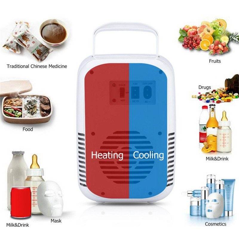 4L Car Refrigerator Mini Small Cooling And Warming Box Refrigeration Refrigeration Car - Mubimart