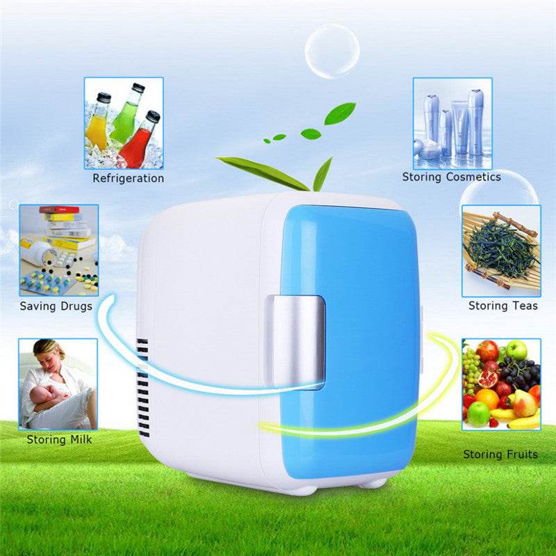 4L Car Refrigerator Mini Small Cooling And Warming Box Refrigeration Refrigeration Car - Mubimart
