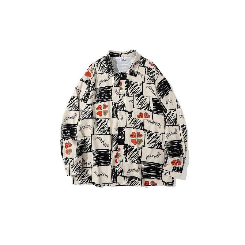 Long-sleeved Shirt Couple Autumn And Winter Shirt Jacket - Mubimart