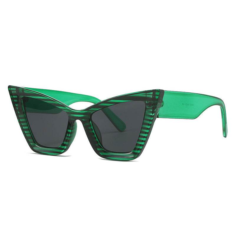 Cat-eye Sunglasses Retro Modern Trend European And American Street Patting Glasses - Mubimart
