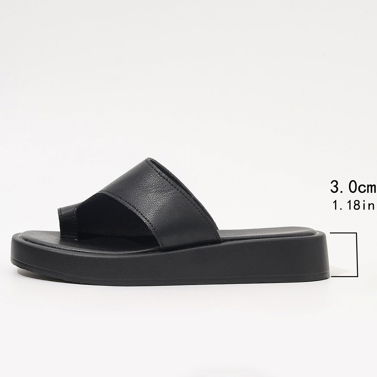 Flache Hausschuhe mit dicker Sohle und Clip-Toe-Sommer-Sommer-Outdoor-Sommer-Casual-Farb-Slides-Schuhe für Damen