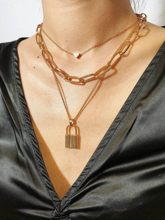 Simple And Exaggerated Thick Chain Necklace Women - Mubimart