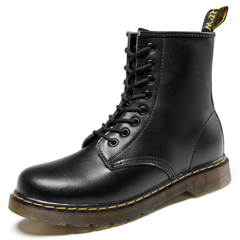 Women's Boots Combat Ankle Boots Lace Up Shoes - Mubimart