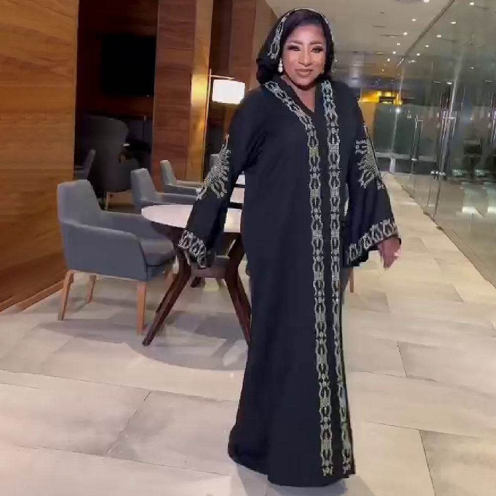 Ethnic Style Plus Size Dress Middle East Muslim Style Robe - Mubimart
