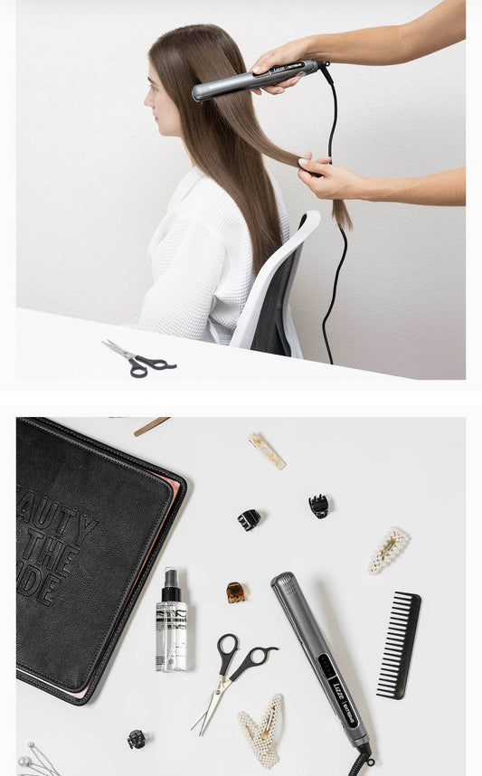 Hair Salon Professional Hair Straightener Electric Hair Straightener Fluffy Hair Curler - Mubimart