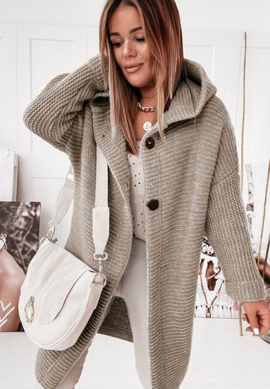 Temperament Commuting Loose Cardigan Women Sweater Plus Size - Mubimart