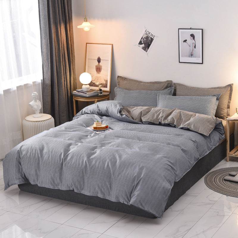 Three-Piece Set One Quilt Cover Two Pillowcases - Mubimart