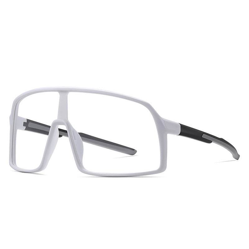 Mens Fashion Simple One Piece Large Frame Sunglasses - Mubimart