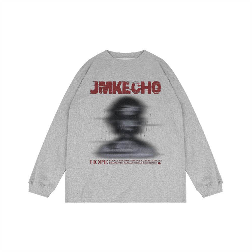 Fashion Printed Loose Sweatshirt Men - Mubimart