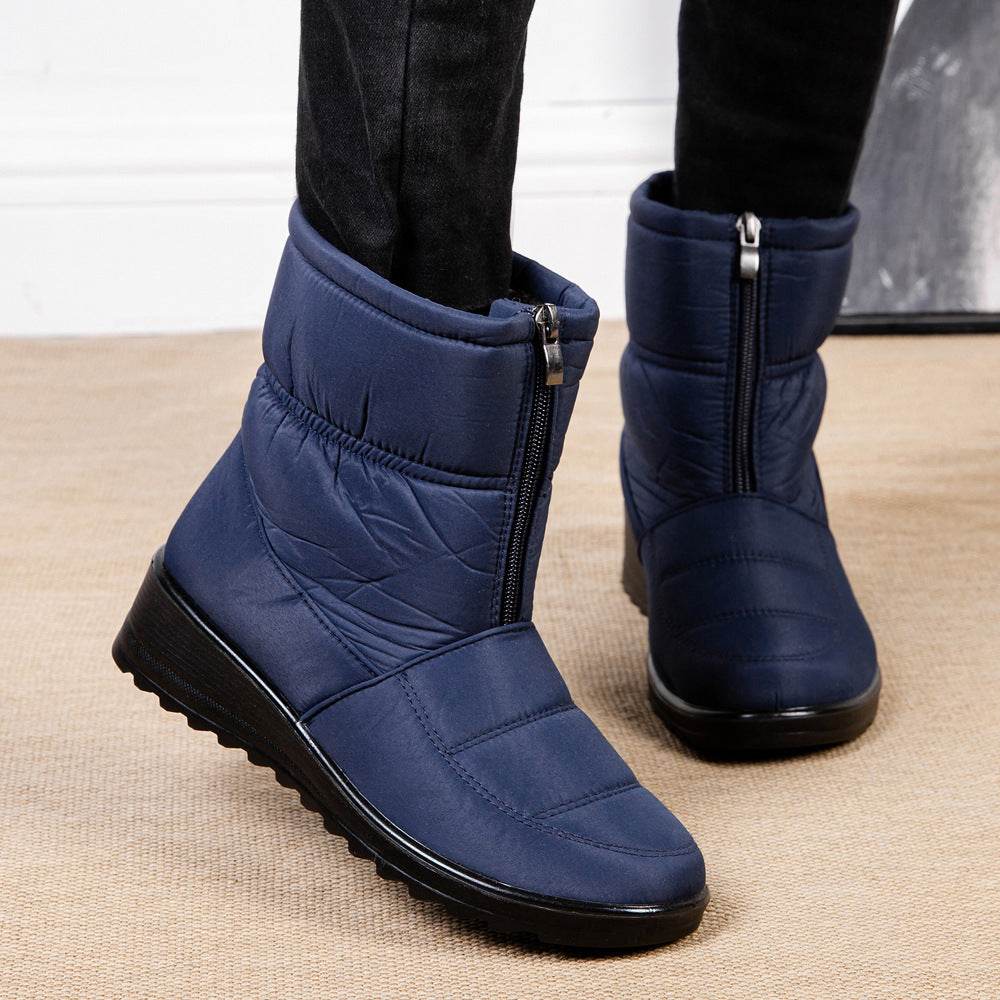 Winter Snow Boots For Women Warm Plush Platform Boots Shoes - Mubimart