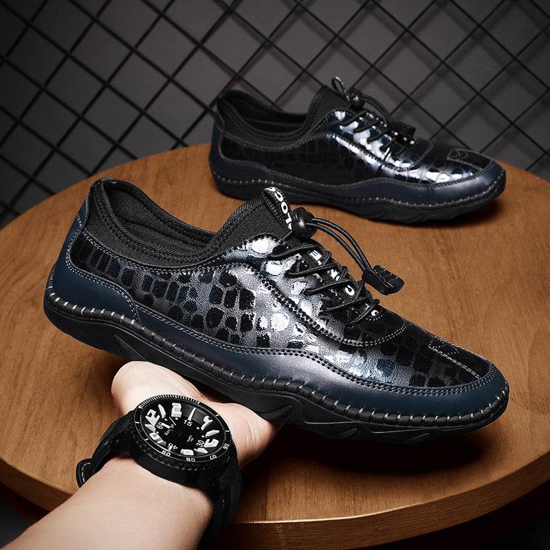 Men's Casual Comfort Low Top Driving Casual Shoes - Mubimart