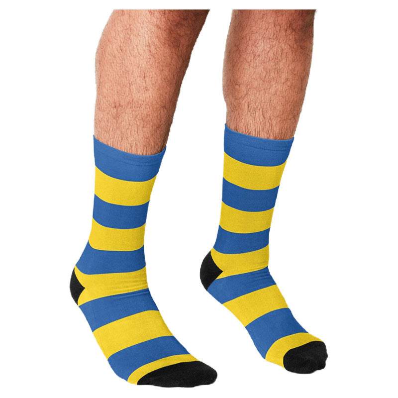 Men's Cartoon Unique Europe And America Cross Border Athletic Socks Digital Printing Lovers' Socks - Mubimart
