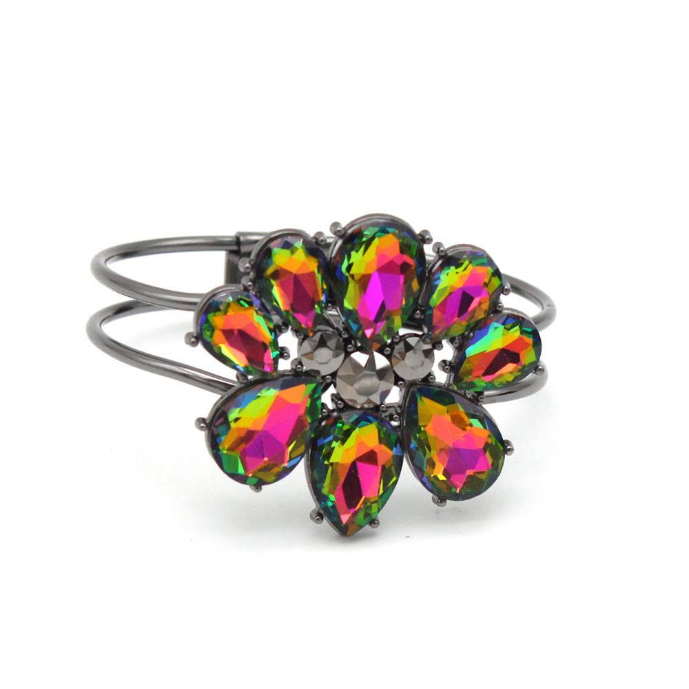 Fashion Crystal Bangle Bracelet Ornament - Mubimart