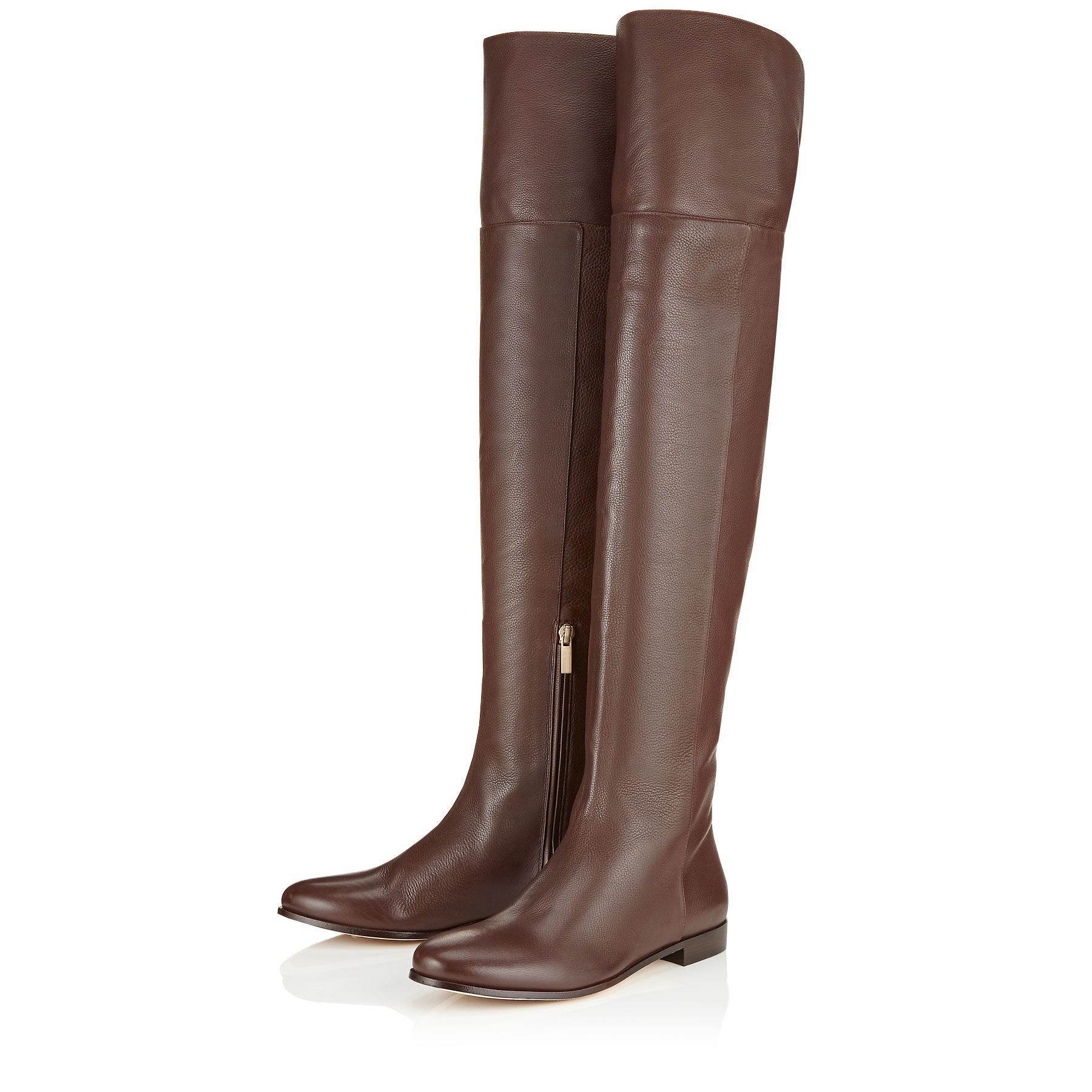 Over The Knee Flat Thigh Boots Casual Rider Boots - Mubimart