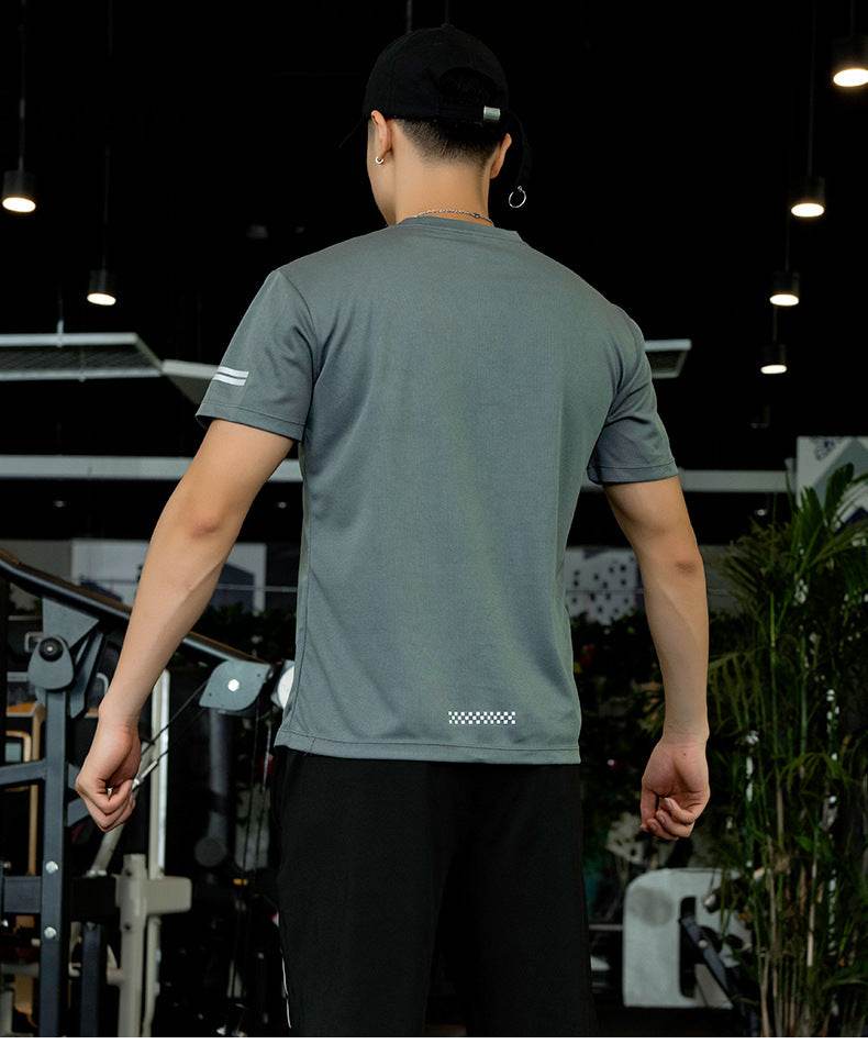 Loose Plus Size Workout Clothes Men's Quick-drying T-shirt - Mubimart