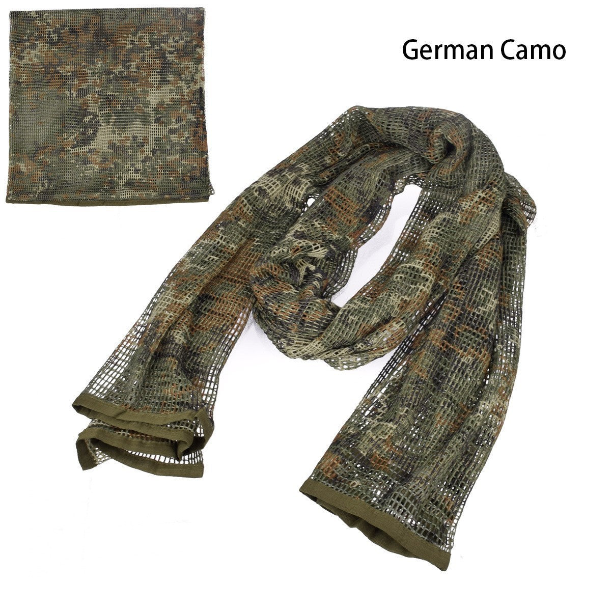 Ademende camouflage outdoor sjaals voor heren en dames