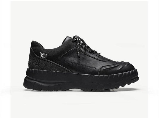 Leather Casual Sports Shoes Increase Leather Shoes Men - Mubimart