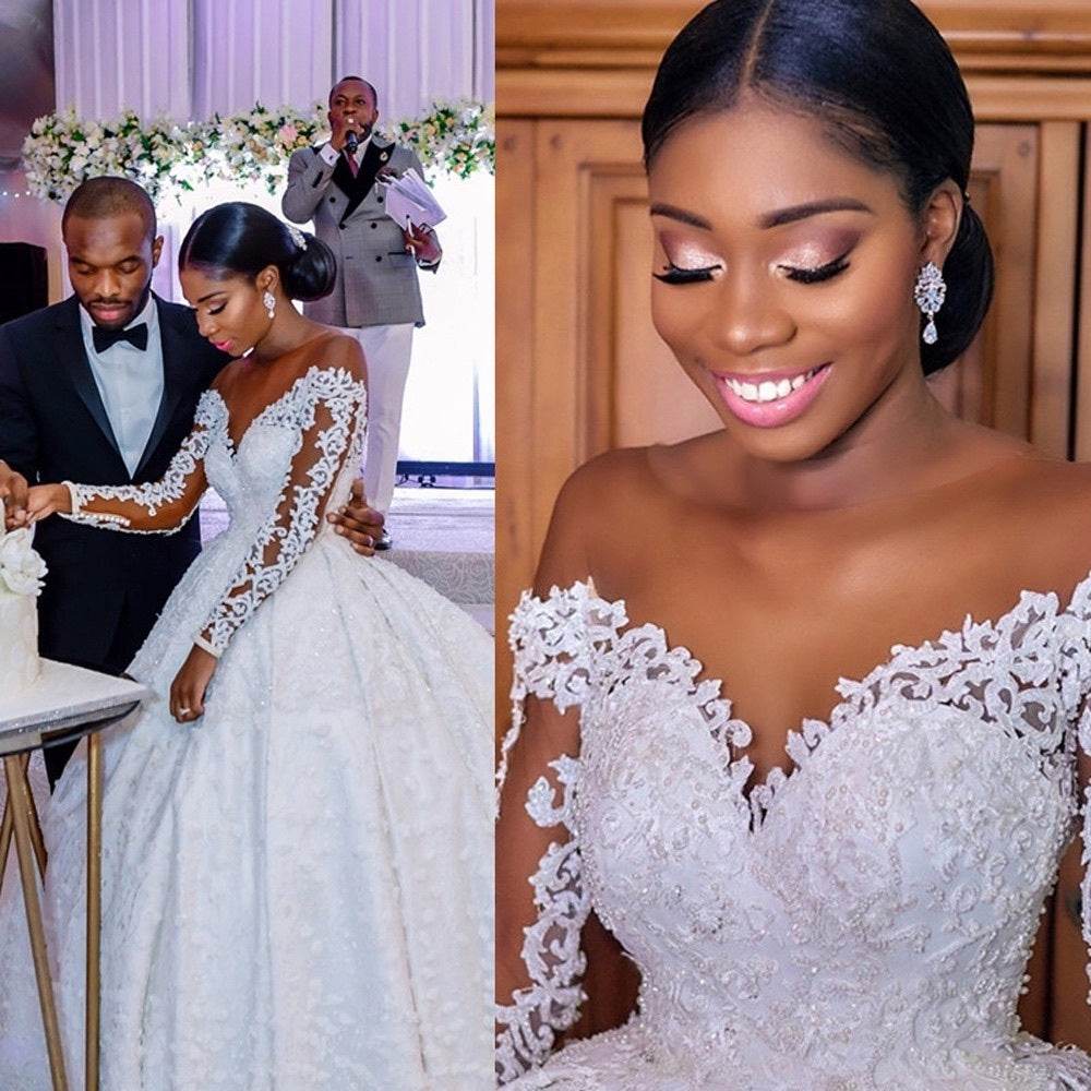 Custom Wedding Gown Bridal Dresses - Mubimart