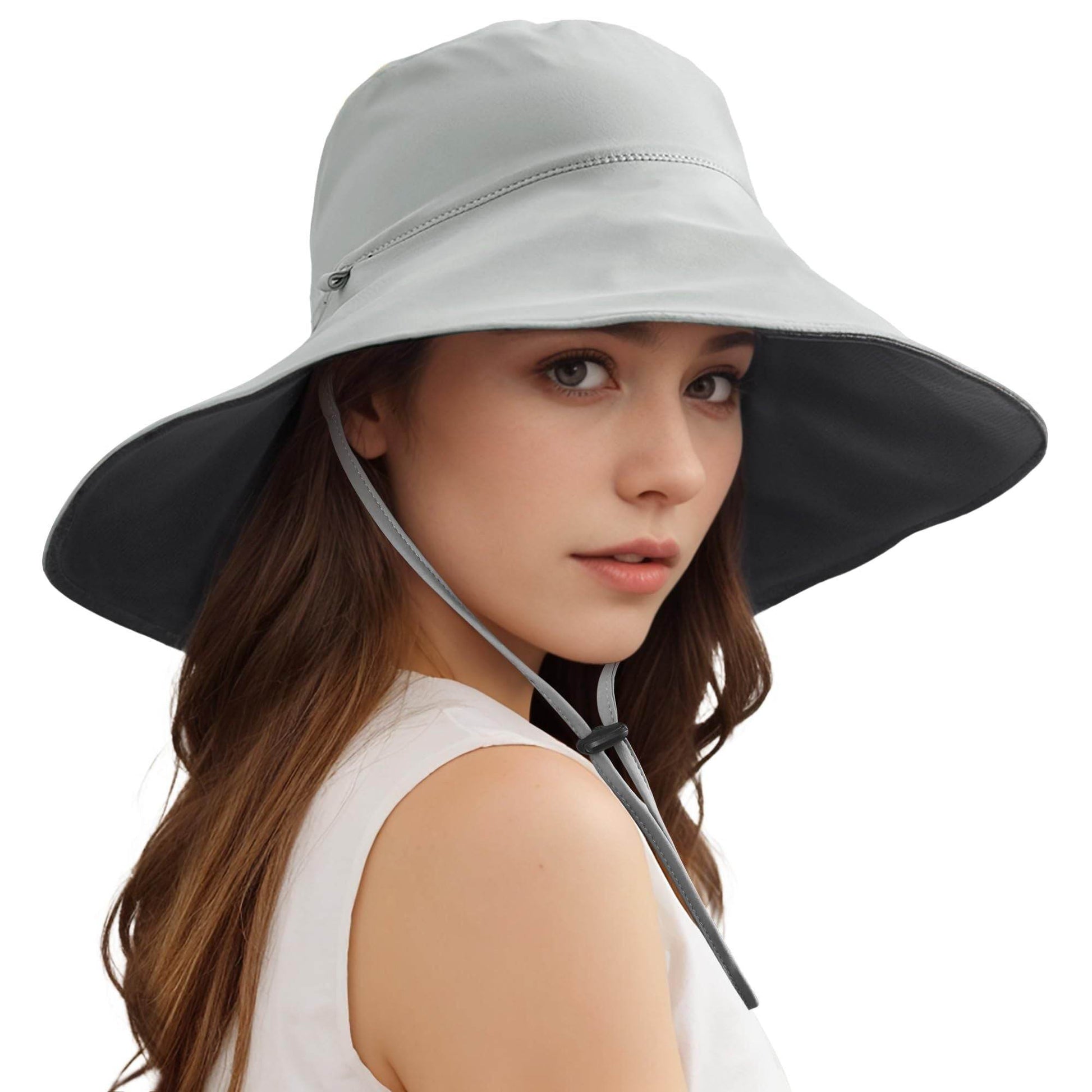 Wide Brim Sun Hats For Women Men, Double Sided Wearing Fishing Hats Cooling Bucket Hat For Beach Hiking Outdoor - Mubimart