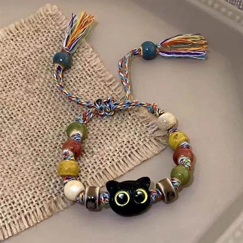 Special-interest Design Cat Beaded Bracelet For Women - Mubimart
