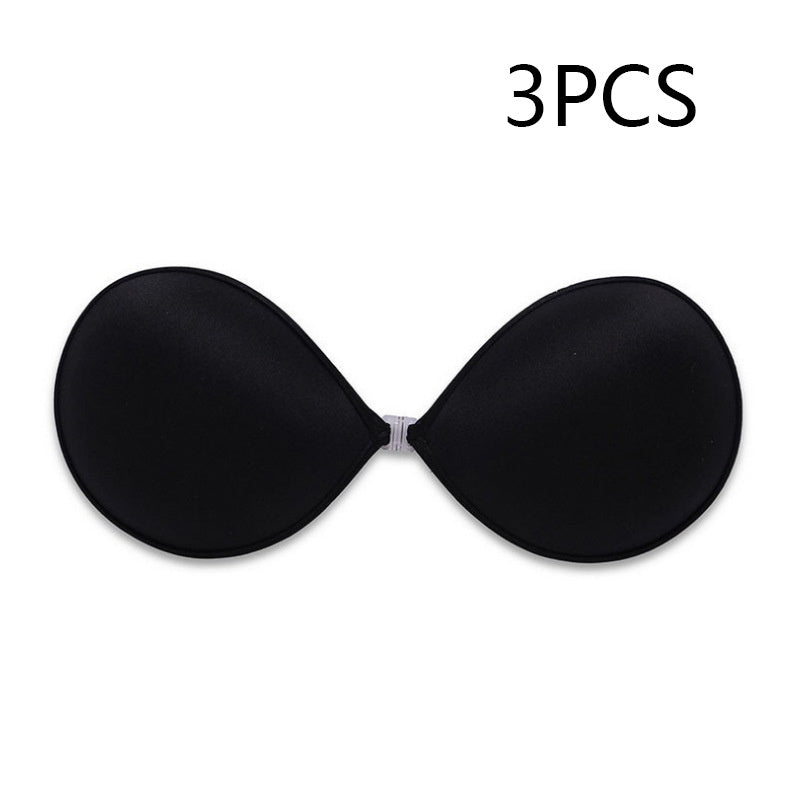 Breathable Seamless Push Up Strapless Invisible One Piece Silicone Bra - Mubimart -  