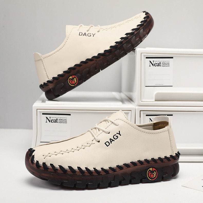 Women Loafers Shoes Soft Leather Flats - Mubimart
