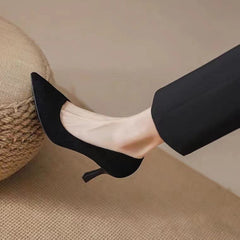 New Women's Shoes Workplace Work Shoes Black High Heels