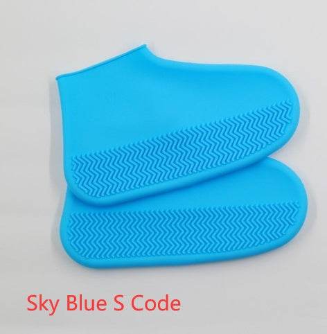 Men and women hiking slip wearable easy to carry silicone rain boots - Mubimart