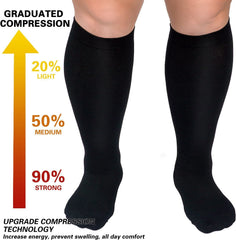 Women's Large Over-the-knee Calf Socks - Mubimart -  