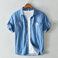 Men's Casual Youth Denim Shirt Jacket