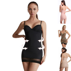 Tight Suspender Dress For Shapewear Slimming Bottoming Skirt Support Tummy Corset Womens Clothing - Mubimart - Corset dress 