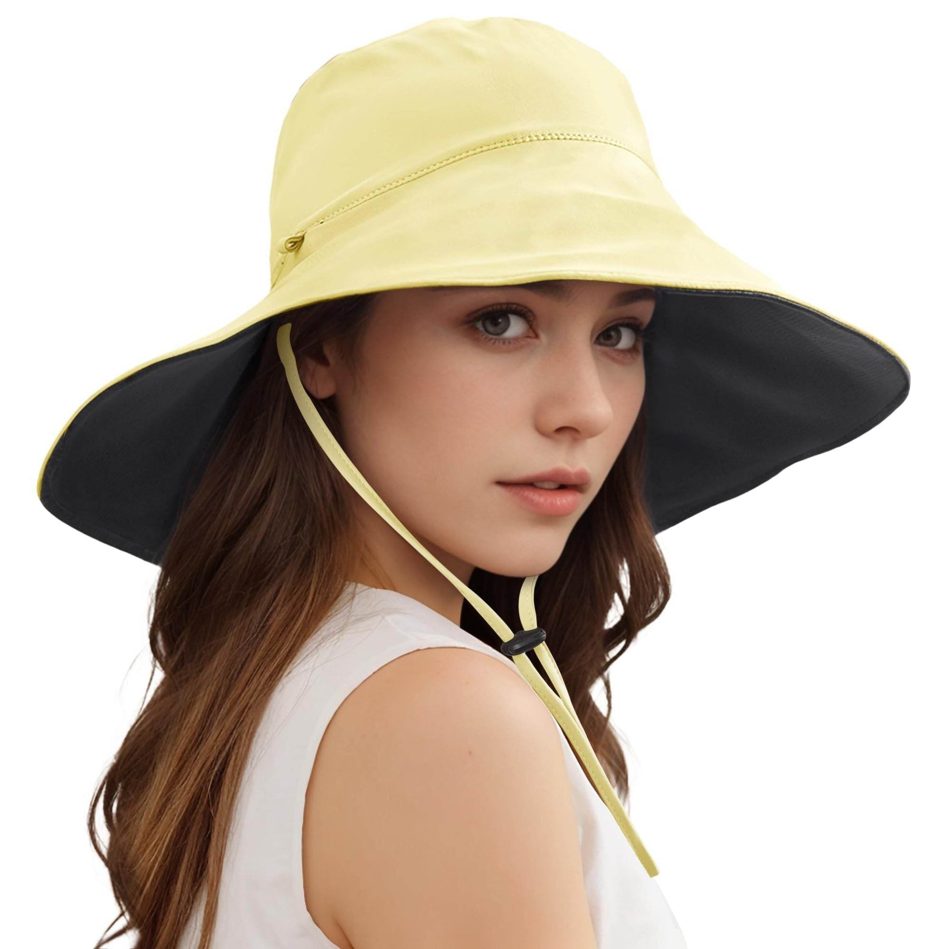 Wide Brim Sun Hats For Women Men, Double Sided Wearing Fishing Hats Cooling Bucket Hat For Beach Hiking Outdoor - Mubimart
